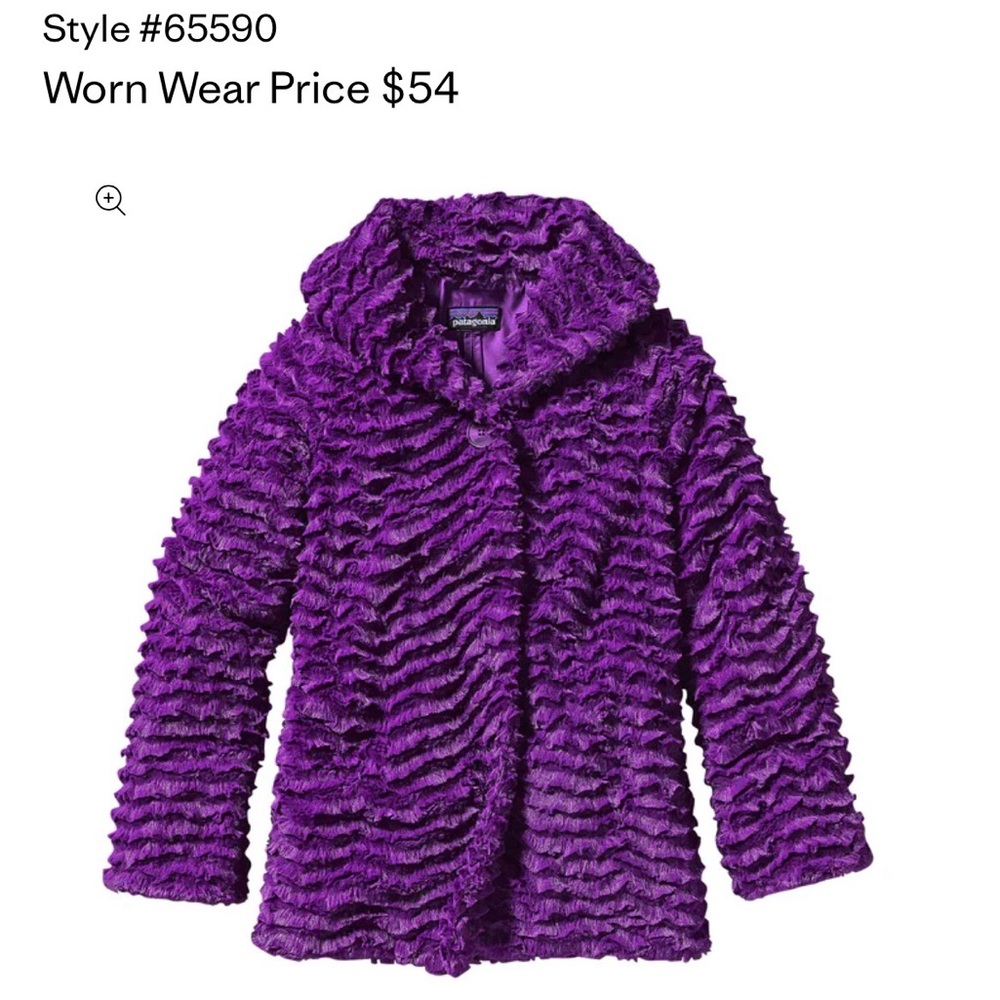 Patagonia Kids Textured Purple Jacket
